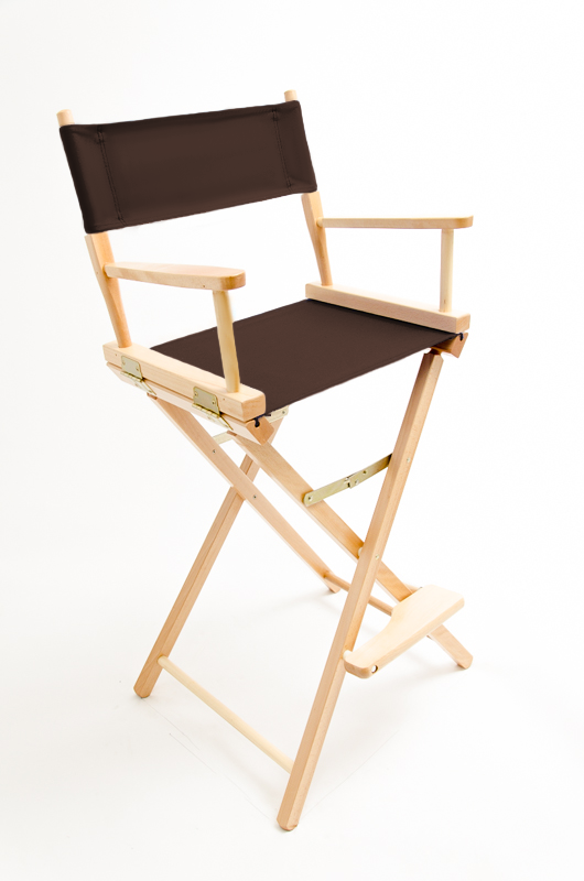 Bar Height (30″) Director’s Chair – Natural Finish