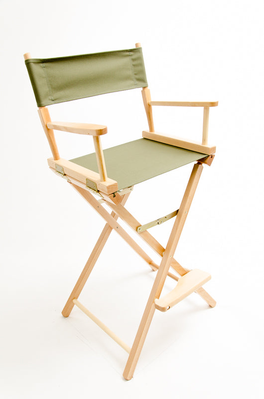 Bar Height (30″) Director’s Chair – Natural Finish