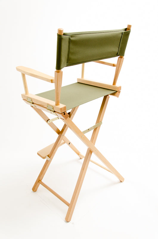 Bar Height (30″) Director’s Chair – Natural Finish