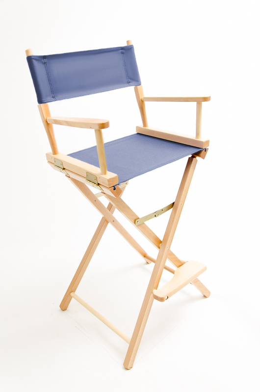 Bar Height (30″) Director’s Chair – Natural Finish