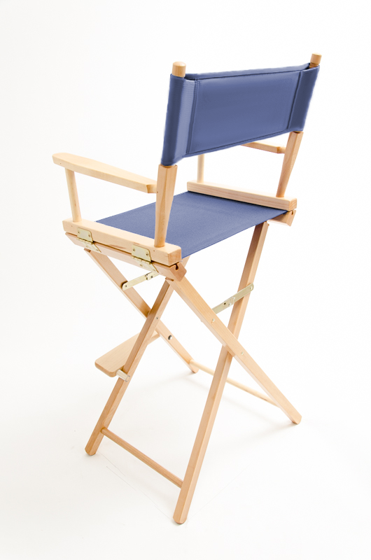 Bar Height (30″) Director’s Chair – Natural Finish