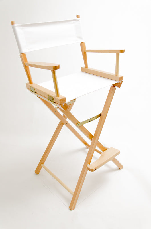 Bar Height (30″) Director’s Chair – Natural Finish