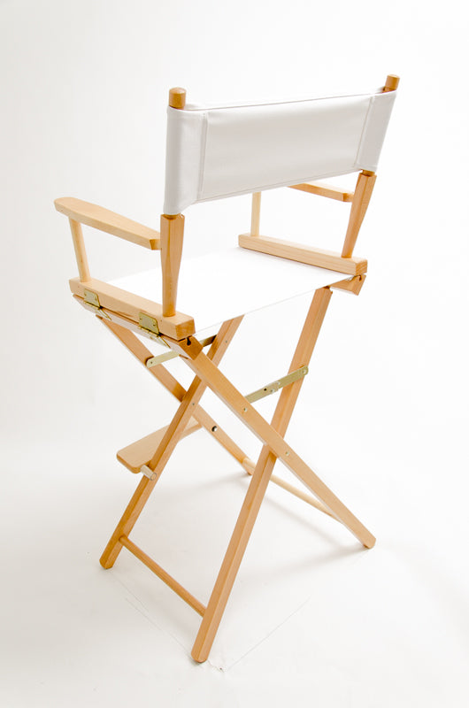 Bar Height (30″) Director’s Chair – Natural Finish