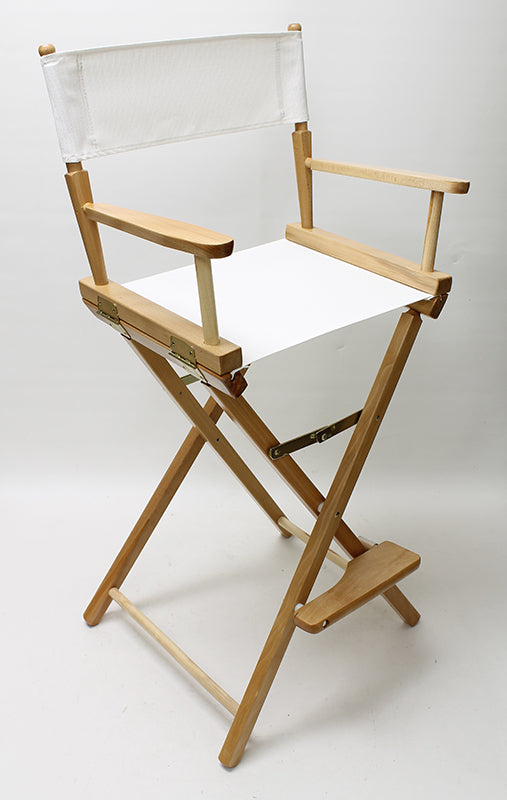 Bar Height (30″) Director’s Chair – Natural Finish