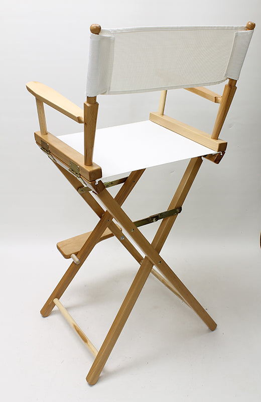 Bar Height (30″) Director’s Chair – Natural Finish