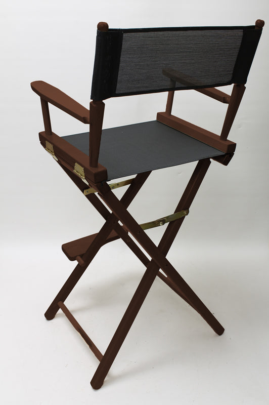 Bar Height (30″) Director’s Chair – Walnut Finish