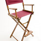 Bar Height (30″) Director’s Chair – Walnut Finish