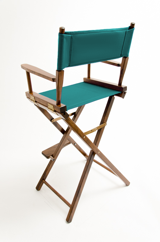 Bar Height (30″) Director’s Chair – Walnut Finish