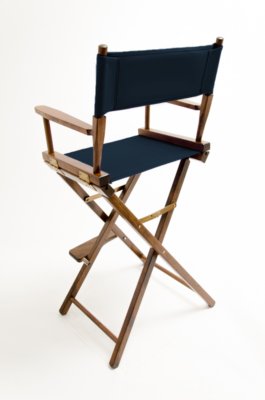 Bar Height (30″) Director’s Chair – Walnut Finish