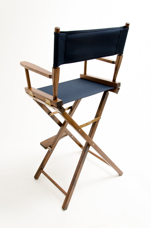 Bar Height (30″) Director’s Chair – Walnut Finish