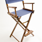 Bar Height (30″) Director’s Chair – Walnut Finish