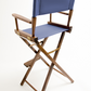 Bar Height (30″) Director’s Chair – Walnut Finish