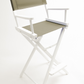 Bar Height (30″) Director’s Chair – White Finish