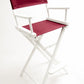 Bar Height (30″) Director’s Chair – White Finish