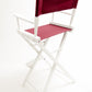 Bar Height (30″) Director’s Chair – White Finish