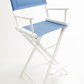 Bar Height (30″) Director’s Chair – White Finish