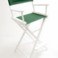 Bar Height (30″) Director’s Chair – White Finish