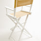 Bar Height (30″) Director’s Chair – White Finish