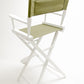 Bar Height (30″) Director’s Chair – White Finish