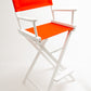 Bar Height (30″) Director’s Chair – White Finish