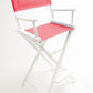 Bar Height (30″) Director’s Chair – White Finish