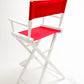 Bar Height (30″) Director’s Chair – White Finish