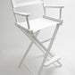 Bar Height (30″) Director’s Chair – White Finish