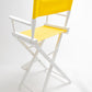 Bar Height (30″) Director’s Chair – White Finish