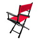 Table Height (18″) Director’s Chair – Gold Medal Classic Black Finish