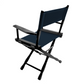 Table Height (18″) Director’s Chair – Gold Medal Classic Black Finish