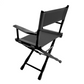 Table Height (18″) Director’s Chair – Gold Medal Classic Black Finish