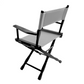 Table Height (18″) Director’s Chair – Gold Medal Classic Black Finish