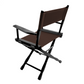 Table Height (18″) Director’s Chair – Gold Medal Classic Black Finish