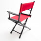 Table Height (18″) Director’s Chair – Gold Medal Classic Black Finish