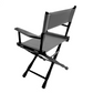 Table Height (18″) Director’s Chair – Gold Medal Classic Black Finish