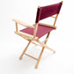 Table Height (18″) Director’s Chair – Gold Medal Classic Natural Finish