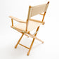 Table Height (18″) Director’s Chair – Gold Medal Classic Natural Finish