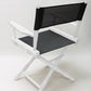 Table Height (18″) Director’s Chair – Gold Medal Classic White Finish