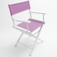 Table Height (18″) Director’s Chair – Gold Medal Classic White Finish