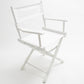 Table Height (18″) Director’s Chair – Gold Medal Classic White Finish
