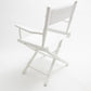 Table Height (18″) Director’s Chair – Gold Medal Classic White Finish