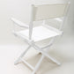 Table Height (18″) Director’s Chair – Gold Medal Classic White Finish