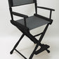 Counter Height (24″) Director’s Chair – Gold Medal Classic Black Finish