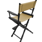 Counter Height (24″) Director’s Chair – Gold Medal Classic Black Finish