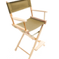 Counter Height (24″) Director’s Chair – Gold Medal Classic Natural Finish