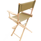 Counter Height (24″) Director’s Chair – Gold Medal Classic Natural Finish