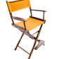 Counter Height (24″) Director’s Chair – Gold Medal Classic Walnut Finish