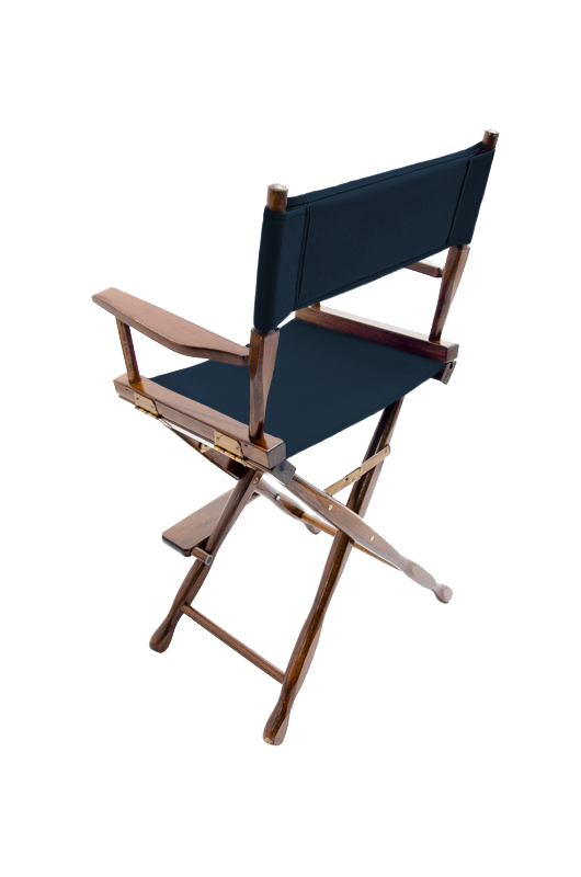 Counter Height (24″) Director’s Chair – Gold Medal Classic Walnut Finish