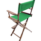 Counter Height (24″) Director’s Chair – Gold Medal Classic Walnut Finish