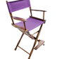 Counter Height (24″) Director’s Chair – Gold Medal Classic Walnut Finish